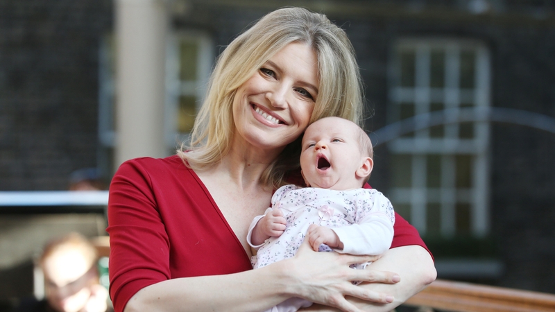 Pamela with gorgeous seven-week old baby Gracie