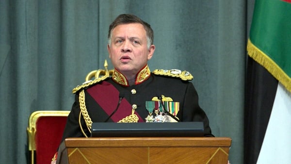 King Abdullah said the refugee crisis was overloading Jordan's social services and threatening regional stability