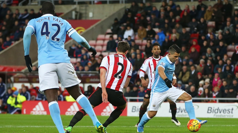 Sergio Aguero scored Manchester City's winner