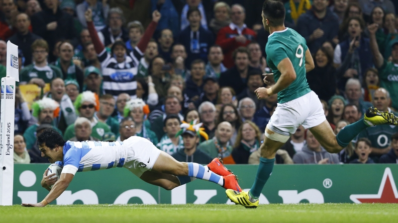 Ireland lost 43-20 to Argentina in October