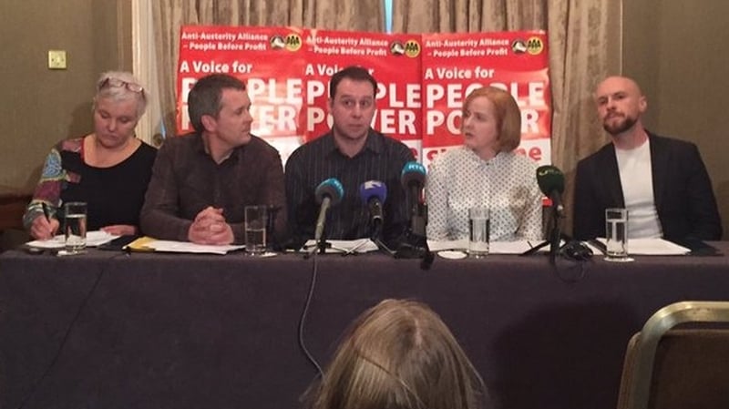 The Anti-Austerity Alliance/People Before Profit group launches its campaign.