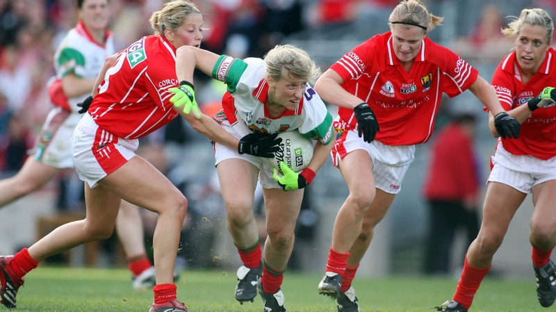 Cora Staunton (centre) was supreme for Mayo against Cork