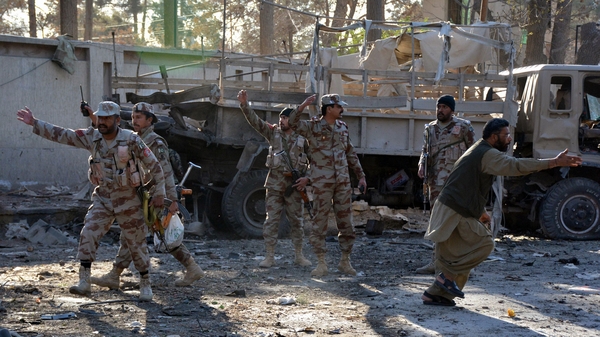 It was not immediately clear how many of the casualties were military or civilian