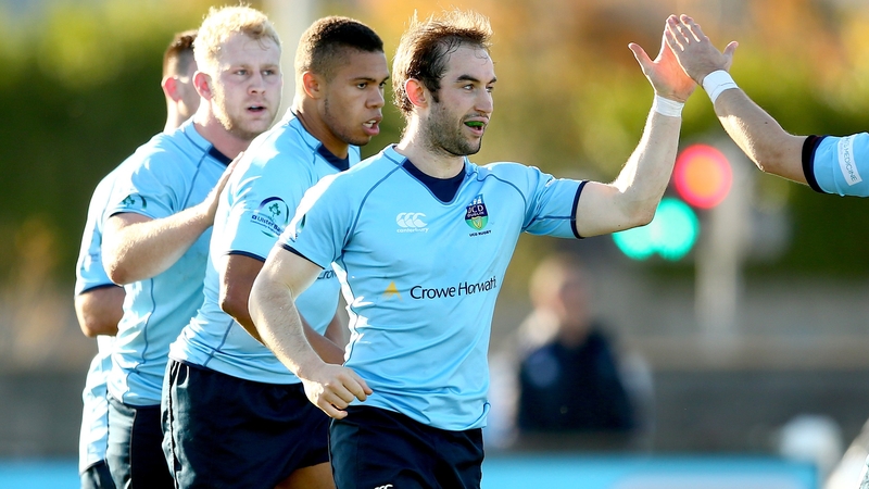 Tom Fletcher managed an intercept try for UCD