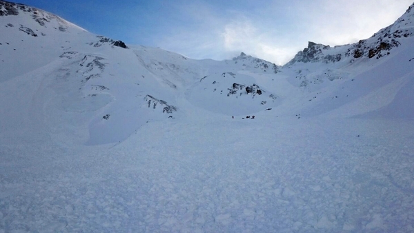 The avalanche occurred in a valley south of Innsbruck in western Austria