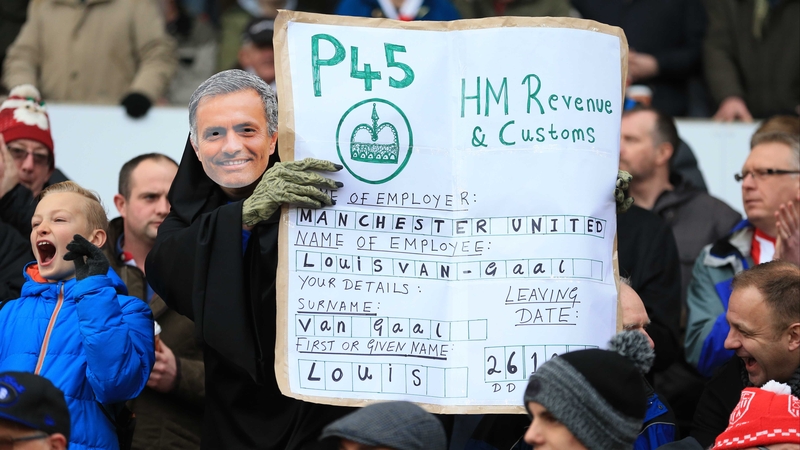 Louis van Gaal isn't concerned about receiving his P45 just yet