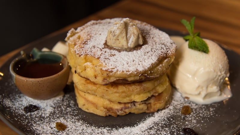 Apple, Pecan & Ice-cream Pancakes: Paul Flynn