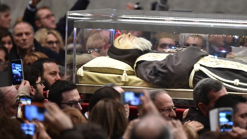 Padre Pio is popular in Ireland