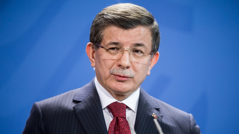 Turkish Prime Minister Ahmet Davutolgu said violence in the north of Aleppo had forced 200,000 people to flee