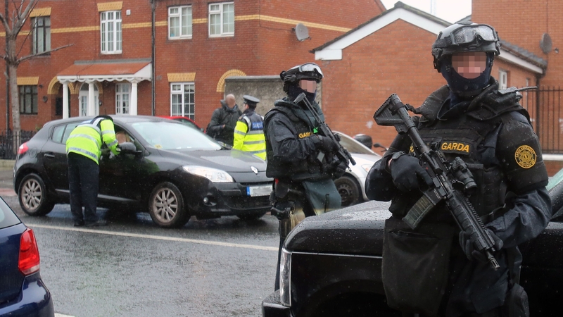 Garda Commissioner Drew Harris said that he wanted to assure all gardaí that there was armed backup to support them