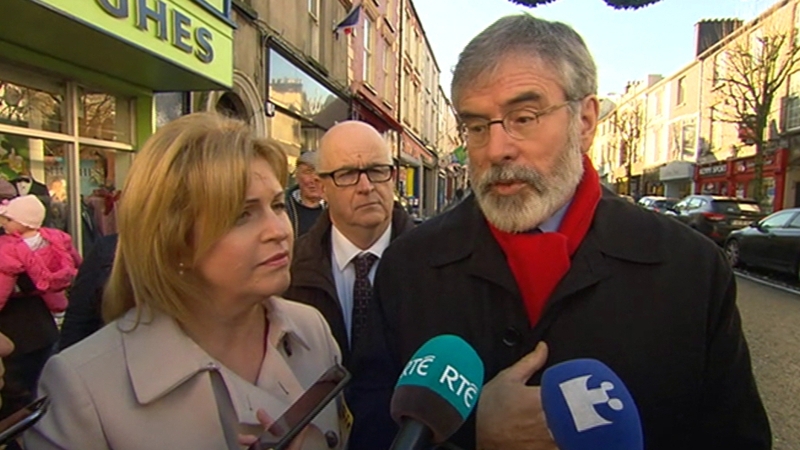 Gerry Adams say it's ironic that Sinn Féin are being accused of being populist when other parties are seizing on the shooting of two people