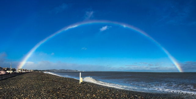Rainbow over Bray, Co Wicklow (Pic: Sarah Murphy)