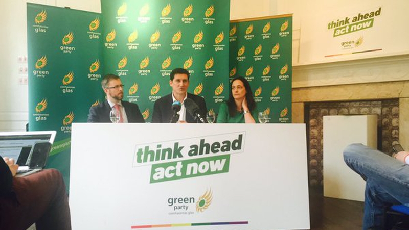 The Green Party launched their manifesto at the Molesworth Gallery in Dublin