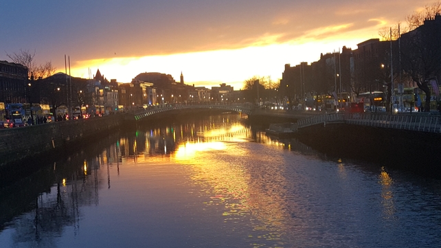 Evening walk by the River Liffey, Dublin city centre (Pic: John Donohoe)