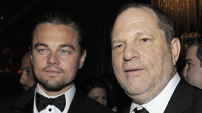 Leonardo DiCaprio and Harvey Weinstein