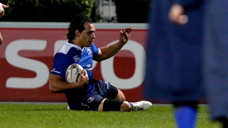 Isa Nacewa touches down for Leinster