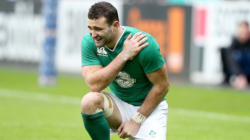 Dave Kearney suffered a shoulder injury against France