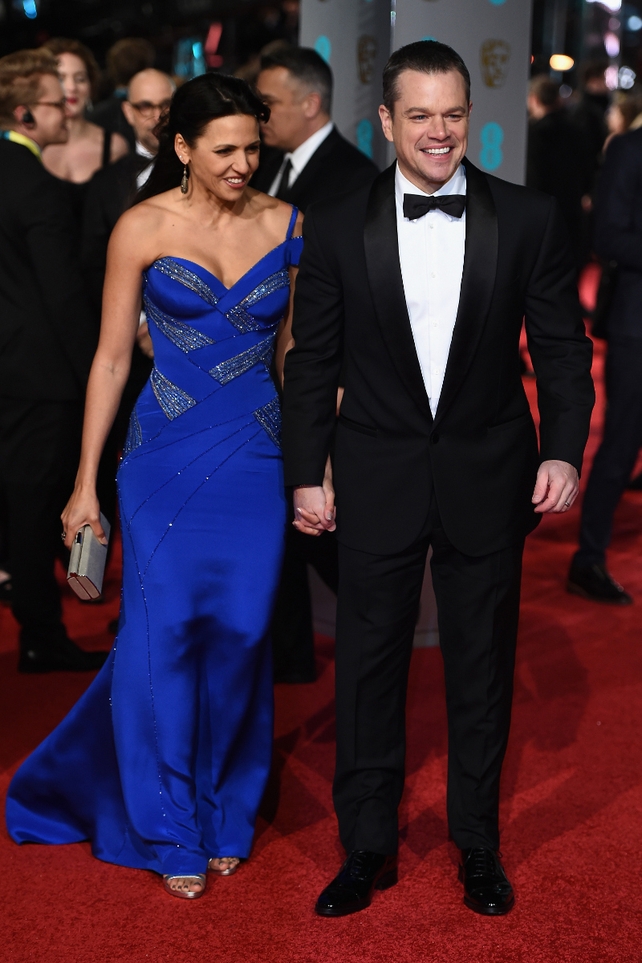 Luciana Barroso and Matt Damon