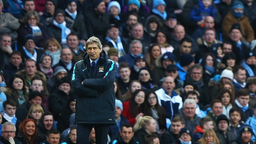 Manuel Pellegrini's Manchester City now trail league leaders Leicester by six points