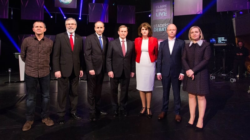 Seven-way leaders' debate took place in Limerick on 15 February