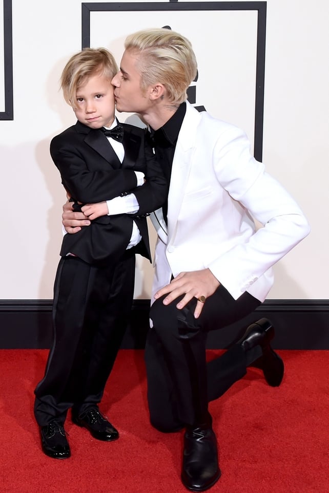 Jaxon and Justin Bieber