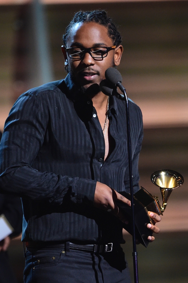 Kendrick Lamar wins the Grammy for Rap Album