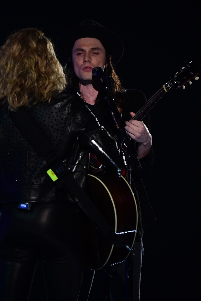 James Bay performs with Tori Kelly