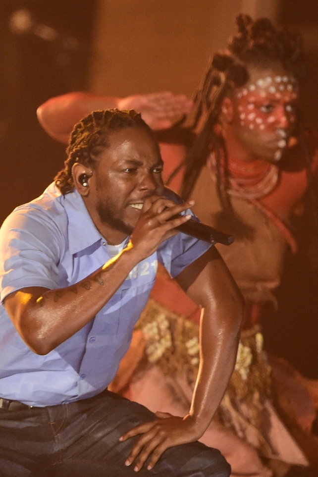 Kendrick Lamar performs