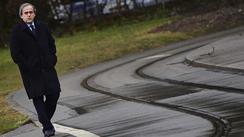 Michel Platini in Zurich on Tuesday