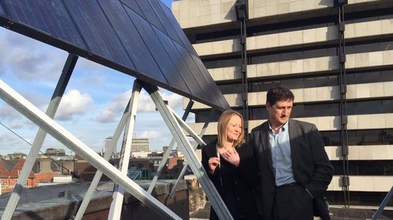 Eamon Ryan said he was pleased by the Green Party's rise in the polls