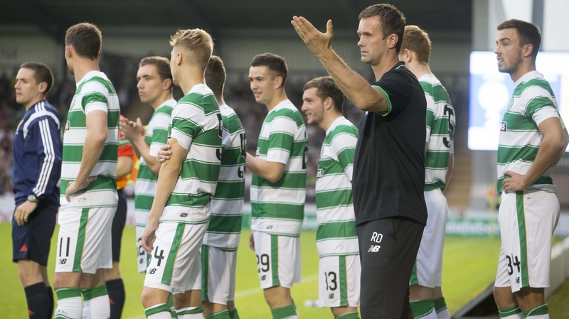 Ronny Deila's Celtic side face Rangers at noon on Sunday