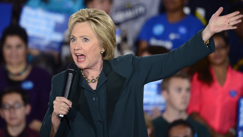 Hillary Clinton rallies the crowds in Nevada
