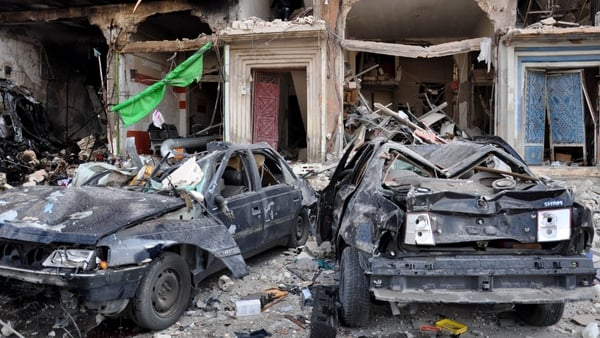 The attacks, which hit the city's central Al-Zahraa district in Homs, were among the biggest blasts to hit a government-held area in Homs in the five-year-old civil war
