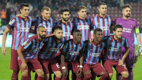 Trabzonspor finished the game with seven players