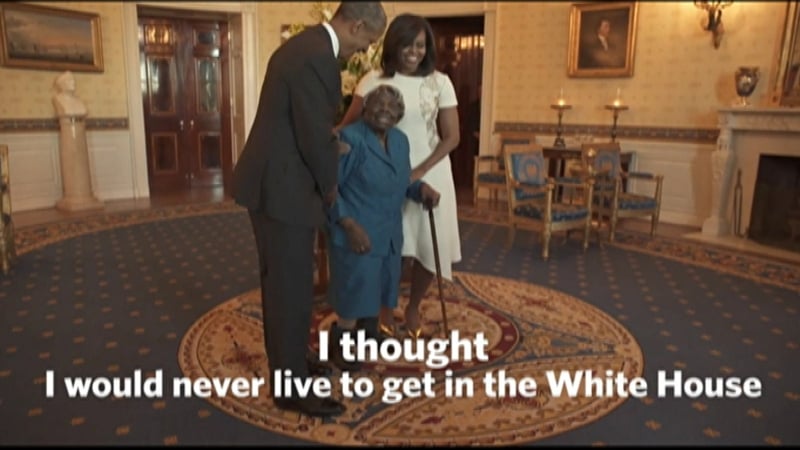 Virginia McLaurin was born in 1909 in South Carolina