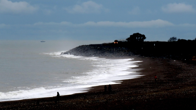 Early morning train arriving in Greystones, Co Wicklow (Pic: Brian Keelvey)