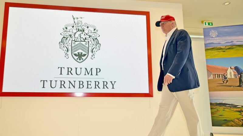 Donald Trump owns the famous Scottish links