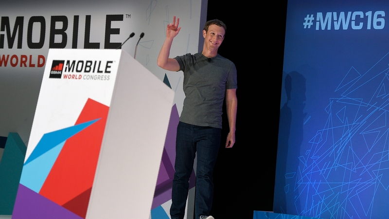 Facebook CEO Mark Zuckerberg spoke for the third year in a row at the Mobile World Congress in Barcelona