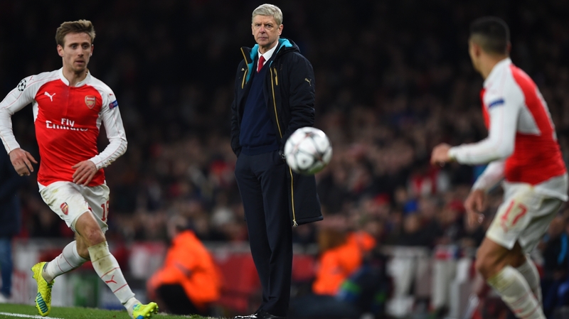 Arsene Wenger looks on as Arsenal once again fail to land a blow on Barcelona