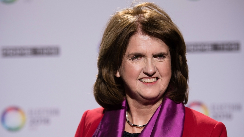 Labour leader Joan Burton has again asked voters to think twice when they cast their ballots