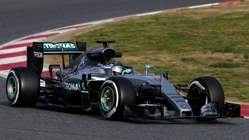 Nico Rosberg of Mercedes GP drives during day three of winter testing at Circuit de Catalunya