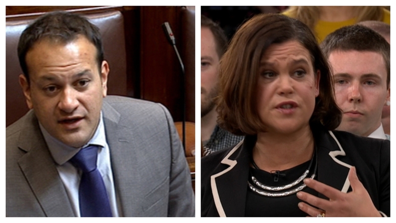 Leo Varadkar and Mary Lou McDonald clashed over their parties' various policies