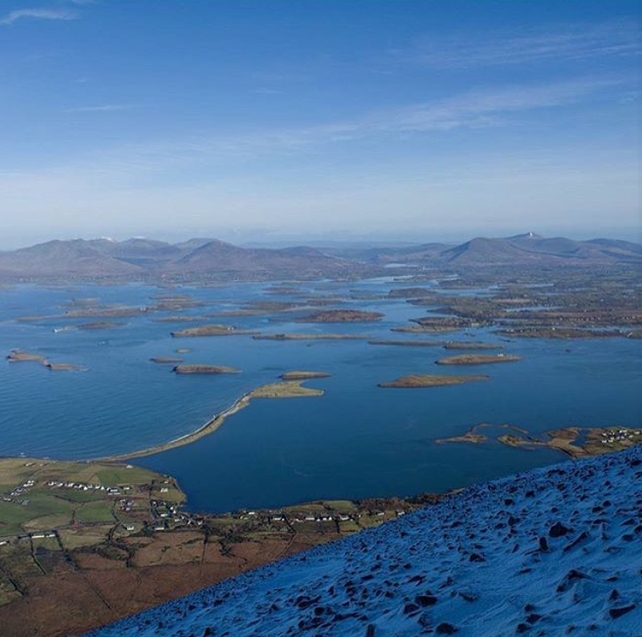 Mayo and Galway West from atop Croagh Patrick (Pic: Enda Costello)