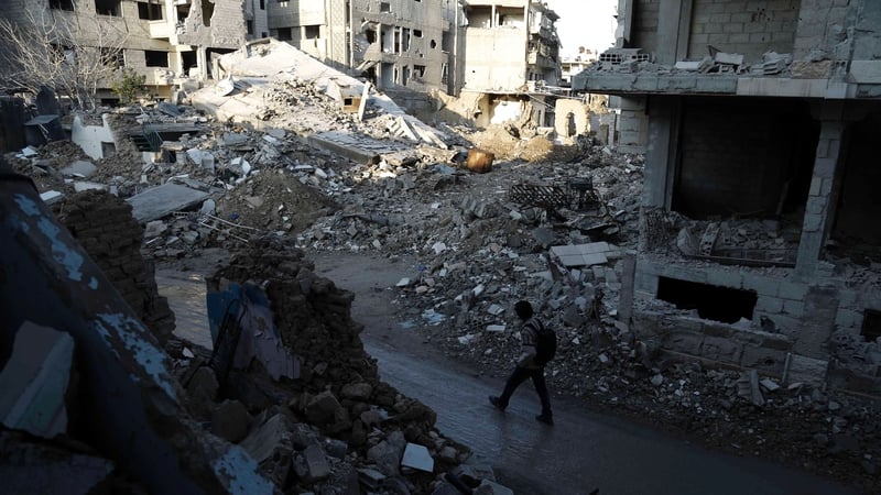 Damascus has been destroyed by fighting