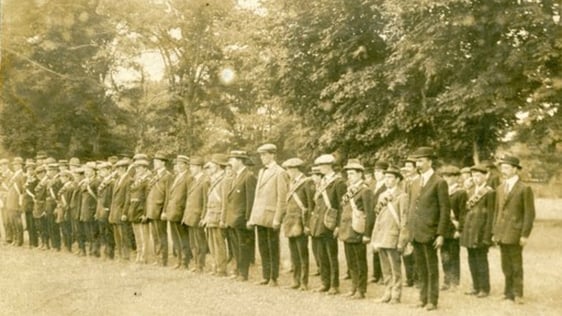 Members of the Irish Volunteers on parade, 1914
Courtesy of Military Archives