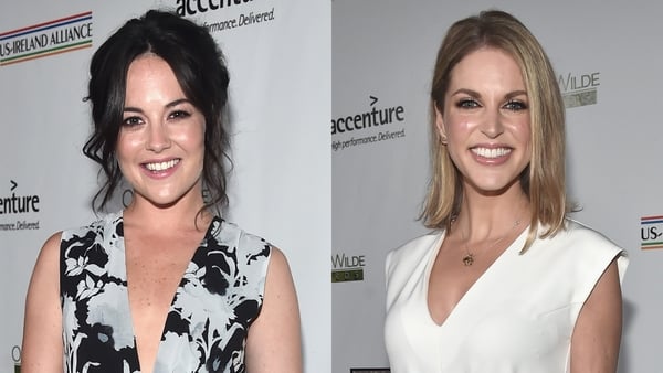 Irish actresses Sarah Greene and Amy Huberman