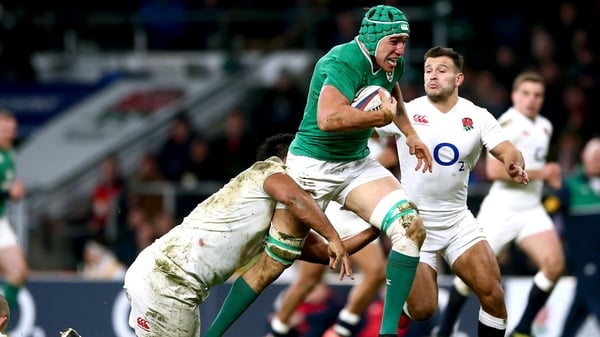Ultan Dillane made his debut against England in Twickenham