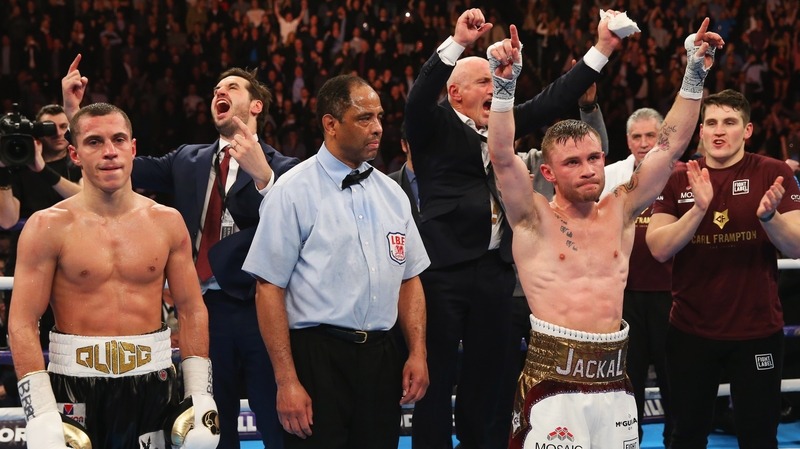 Joy for Team Frampton as the Belfast boxer is confirmed as the IBF and WBA world champion