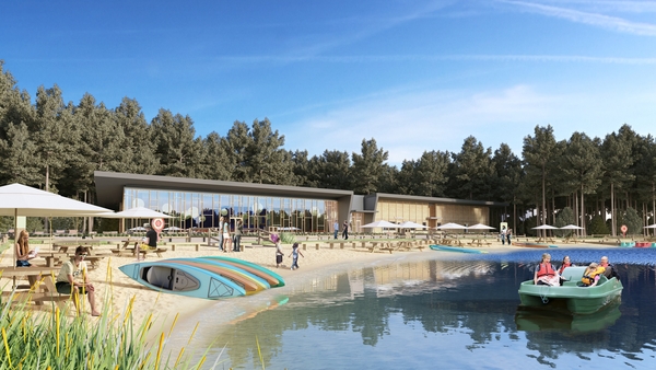 An artist's impression of Center Parcs Longford Forest