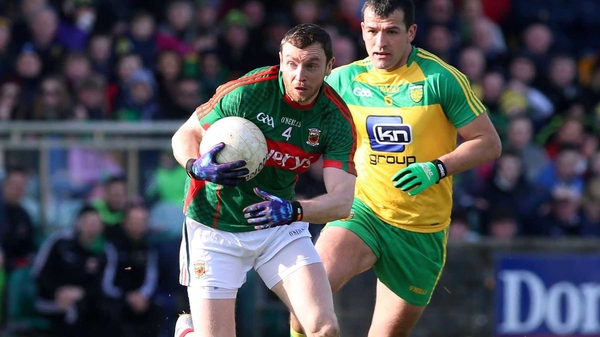 Keith Higgins had to leave the pitch in Ballybofey after 24 minutes